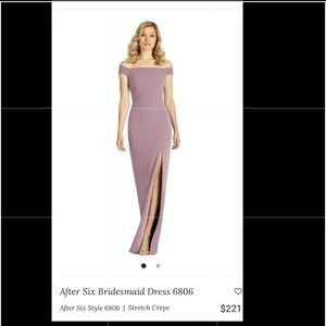 Dessy dusty rose bridesmaid dress
